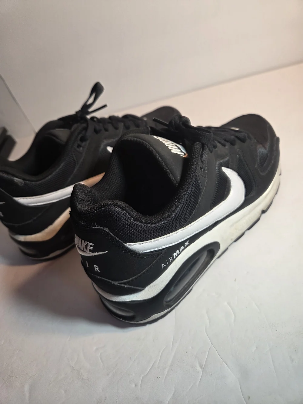 Nike Black and White Air Max Trainers